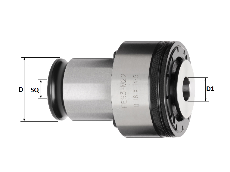 RC3 - M18 Tapping Collet (with clutch)